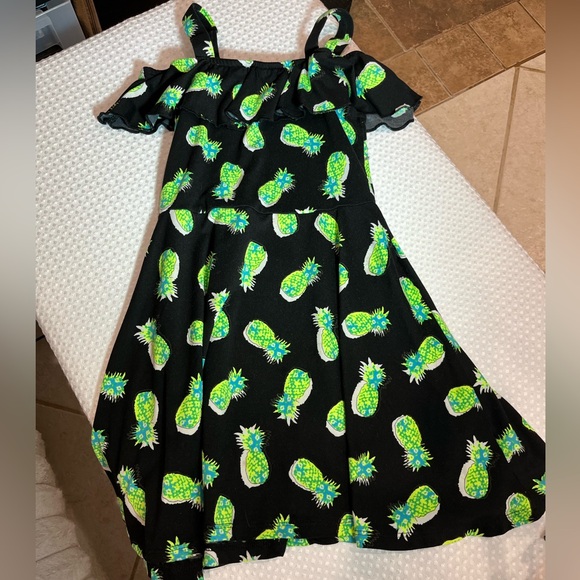 Carter's Other - Girls Black Dress with Pineapple Print (1-086)